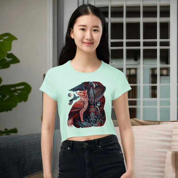 Sacred Animals Haida-Tlingit Crop T-Shirt